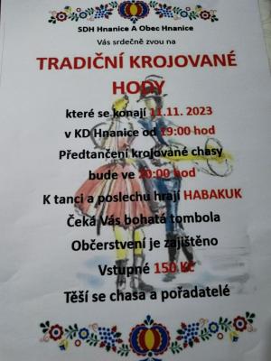 Martinské krojované hody - plakát